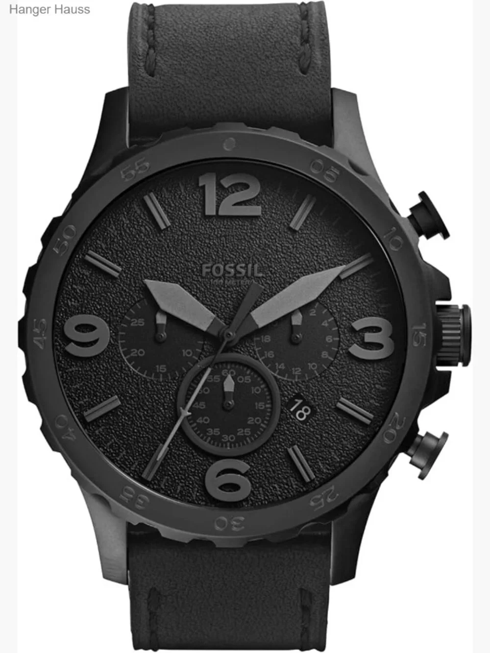 Men's Oversized Stainless Steel Chronograph Watch 50mm